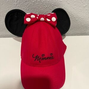 Disney Minnie Mouse Red Cap with Black Ears